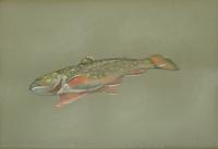 Jack Beal Pastel Drawing, Fish - Sold for $1,875 on 02-06-2021 (Lot 363).jpg